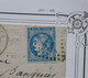 BG10 FRANCE BELLE  LETTRE   4 FEVR  1871   AIX   A PERTHUIS    +BORDEAUX   N° 45 B  +++ + - 1870 Bordeaux Printing