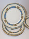 *6 ASSIETTES PLATES PORCELAINE LIMOGES JB France (JEAN BOYER) Dorures  E - Limoges (FRA)