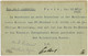 FRANCE - 1919 CP 10c Semeuse Du Consul D'Allemagne Pour Hannovre Avec Surcharhe Manuelle "amtl" Sur Timbre - Cartoline Postali E Su Commissione Privata TSC (ante 1995)