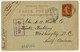 FRANCE - 1912 CP 10c Semeuse De ROUBAIX-FOSSE-AUX-CHÊNES, NORD Pour Washington DC, USA - Standaardpostkaarten En TSC (Voor 1995)