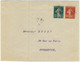 FRANCE - 1918 Cachet De Fortune "Bloc Dateur" (Chantilly ?) Sur LSC Pour Courbevoie Affr. 5c+10c Semeuses - Oorlog 1914-18