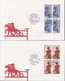 1998. DANMARK. POST & TELE MUSEUM Complete Set In 4-blocks On FDC 28.5.98.  (Michel 1182-1185) - JF433961 - Storia Postale