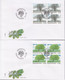 1999. DANMARK. Local Trees Complete Set In 4-blocks On FDC 13 1 99.  (Michel 1199-1202) - JF433968 - Briefe U. Dokumente