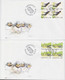 1999. DANMARK. LOCAL BIRDS Complete Set In 4-blocks On FDC 29.9.99.  (Michel 1223-1226) - JF433976 - Covers & Documents