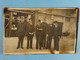 Carte Photo De Rance 2 Militaires Et 4 Autres Personnes (maison Communale) - Sivry-Rance