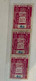 (stamp 19-10-2022) Mint - Australia - Stamp Duty (strip Of 3 + 2) 4 Cents Pink - Revenue Stamps