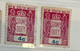 (stamp 19-10-2022) Mint - Australia - Stamp Duty (strip Of 3 + 2) 4 Cents Pink - Steuermarken