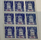 (stamp 19-10-2022) Mint - Australia - Stamp Duty (bloc Of 10 + Bloc Of 9) 3 Cents Orange X 10 +  10 Cents Blue X 9 - Steuermarken