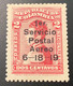 Colombia 1919 YT 1 5000€ KNOX MARTIN Airmail ”1er SERVICIO POSTAL AERO 6-18-19” First Flight, Mint C1, Cert Moorhouse - Colombia