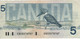 CANADA  $ 5 Dollars  P95a  1986 ( Sir Wilfrid Laurier + Kingfisher Bird  At Back  Sign. Crow & Bouey ) - Canada