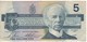 CANADA  $ 5 Dollars  P95c  1986 ( Sir Wilfrid Laurier + Kingfisher Bird  At Bonin & Thiessen ) - Canada