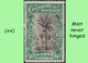 1915 ** BELGIAN CONGO / CONGO BELGE = COB 066 MNH GREEN PALM TREE : BLOC OF -4- STAMPS WITH ORIGINAL GUM - Blocks & Sheetlets