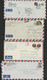 1990 - 99 CHINA Set Of 4 Envelopes, Travelled By Airmail To France - Storia Postale