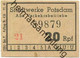 Deutschland - Potsdam - Stadtwerke Potsdam Abt. Verkehrsbetriebe - Fahrschein 20Rpf. 1946 - Europe
