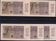 5x 500 Millionen Mark 1.9.1923 - FZ AB Mit 1x 2 + 1 X 3 Laufender KN (DEU-125a) - 500 Millionen Mark