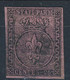 Parma 1852 SA N. 4 C. 25 Violetto, Usato, Ottimi Margini, 1° Scelta, Firma A. Diena, Cat. € 550 - Parme