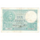 France, 10 Francs, Minerve, 1940, H.79417, TTB, Fayette:7.20, KM:84 - 10 F 1916-1942 ''Minerve''