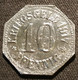 ALLEMAGNE - GERMANY - 10 Pfennig Wiesbaden 1917 - Funck# 601.1 - ( KRIEGSGELD ) - Notgeld