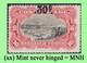 1922 ** BELGIAN CONGO / CONGO BELGE = COB 098 MNH RED RAPIDS : BLOC OF -4- STAMPS WITH ORIGINAL GUM - Blocks & Kleinbögen