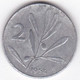 Italie 2 Lire 1954 Abeille , En Aluminium , KM# 94 - 2 Lire