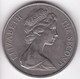 Saint Helene 25 Pence 1973 Tricentenaire Elizabeth II, En Argent , KM# 5a. - Santa Helena