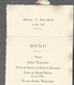 MENU, 1987 , Cachet De Cire,300 X 150 Mm Ouvert, 3 Scans ,frais Fr 1.75 E - Menus