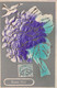 CPA FLEURS - Bonne Fête Accompagné De Fleurs Violette Et Oiseau Blanc - Flores