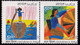 INDIA-2008-LORD KRISHNA & ARJUNA- SETENANT PAIR-CHILDREN'S DAY-ERROR-VARIETY-MNH-B9-2036 - Errors, Freaks & Oddities (EFO)