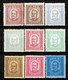 Portugal, 1892/3, # 69/71, 73/9 Dent. 12 1/2, MH - Neufs