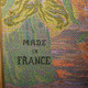 Cadre Tapisserie Broderie Antique Vintage Scène Romantique France Voir Dos Tbe - Alfombras & Tapiceria