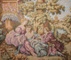 Cadre Tapisserie Broderie Antique Vintage Scène Romantique France écrit Au Dos - Rugs, Carpets & Tapestry