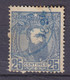 Belgian Congo 1889 Mi. 8,  25c. King König Leopold II. Von Belgien (Blue) LEOPOLDVILLE Cds. (2 Scans) - 1884-1894