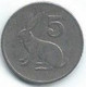 M797 - ZIMBABWE - 5 CENT 1980 - Simbabwe