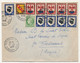 FRANCE - Env. Affr Composé BLASONS Nice, Lorraine, Corse + 2F Mazelin - Obl Perpignan RP 1948 - Covers & Documents