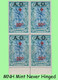 1918 ** RUANDA-URUNDI = RU 038 MNH NSG / RED CROSS + A.O.OVERPRINT ( BLOCK X 4 STAMPS WITH ORIGINAL GUM + PAGE BORDER) - Unused Stamps