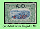 1918 ** RUANDA-URUNDI = RU 036 MNH RED CROSS + A.O.  OVERPRINT ( BLOCK X 4 STAMPS WITH ORIGINAL GUM + PAGE BORDER ) - Ongebruikt