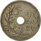 Monnaie, Belgique, 25 Centimes, 1908, TB+, Copper-nickel, KM:62 - 25 Cent