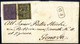 Cover 1855, Lettera Da Parma Del 27.11. Per Genova Con Affrancatura Bicolore Per 30 C. Con 5 C. Giallo Del Bordo Di Fogl - Parma