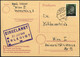 Cover 1945, III Wiener Aushilfsausgabe, 5 Pf Grün überklebt Auf Hitlerkarte Mit Werbespruch Von Wien 1 Am 28.6. (ein Tag - Autres & Non Classés