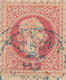 Cover 1867, 3 Kreuzer Rosakarmin (Farb-Fehldruck 3 Kreuzer Rot Statt Grün), Grober Druck, Type La, Auf Komplettem Faltbr - Sonstige & Ohne Zuordnung