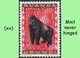 1959 ** RUANDA-URUNDI = RU 205 MNH PROTECTED ANIMALS RED GORILLA ( BLOCK X 4 STAMPS WITH ORIGINAL GUM ) - Nuovi