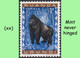 1959 ** RUANDA-URUNDI = RU 209 MNH PROTECTED ANIMALS BLUE GORILLA ( BLOCK X 4 STAMPS WITH ORIGINAL GUM ) - Unused Stamps