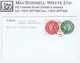 Ireland Postcard Cut-outs 1971 Last Day Of Use Cover With 1d Red And 2d Green - Interi Postali