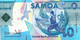 SAMOA 10 TALA POLYMER BLUE GAMES SPORT WOMAN FRONT CHILDREN BACK UNC ND(2019) P.45 READ DECRIPTION !! - Samoa