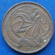 AUSTRALIA - 2 Cents 1967 "frill-necked Lizard" KM# 63 Elizabeth II Decimal Coinage (1971-2022) - Edelweiss Coins - 2 Cents