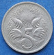 AUSTRALIA - 5 Cents 1968 "echidna" KM# 64 Elizabeth II Decimal Coinage (1971-2022) - Edelweiss Coins - 5 Cents