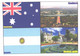 Australia And Argentina:Canberra View, Buenos Aires View, Flags - Canberra (ACT)