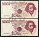 50000 Lire Gian Lorenzo Bernini I° Tipo Serie C 1986 X 2 Consecutivi Sup/fds LOTTO 3093 - 50000 Lire