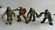 FIGURINE TORTUES NINJA - TEENAGE NINJA TURTLES MUTANT -  LOT 4 FIGURINES VIACOM 1 2019 3 PLAYMATES 2014 - Le Tartarughe Ninja