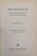 Mathematik Für Radiotechniker Und Elektroniker. - Technical